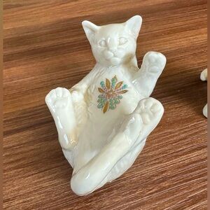 Lenox China Jewels Collection Playful Cat Figurine Made In USA 1994 No Box
